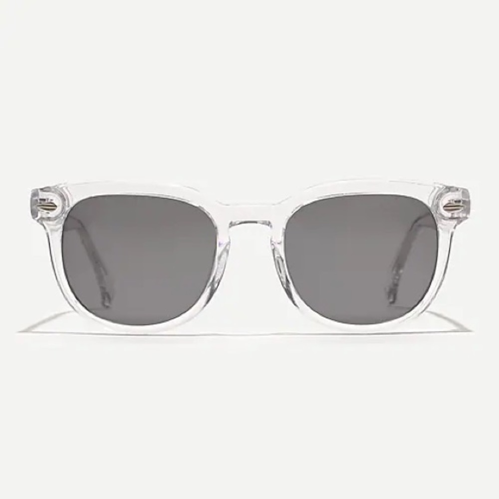 J.crew dock sunglasses, clear frames